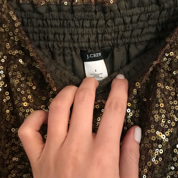 J. Crew gold sequin skirt - Picture 5 of 9